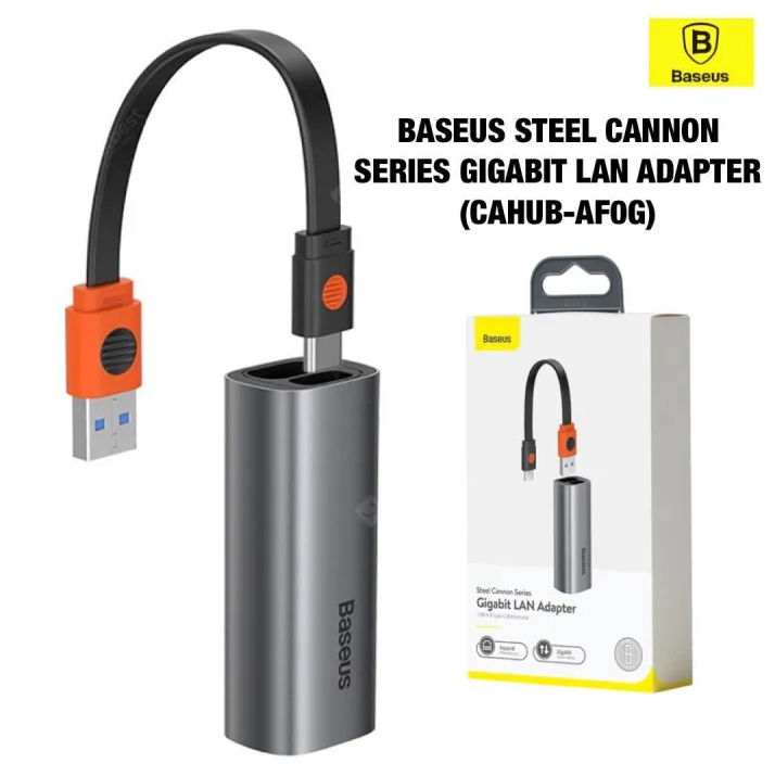 BASEUS CAHUB-AF0G USB-A VERS TYPE-C ADAPTATEUR LAN GIGABIT