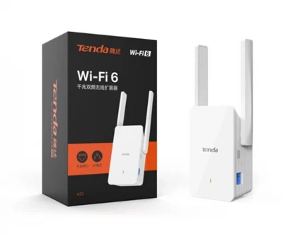 REPETEUR TENDA AX1500 A23 WIFI 6 RANGE EXTENDER DUAL BAND