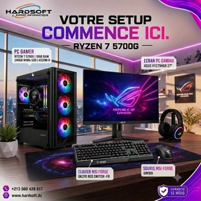 SETUP GAMING RYZEN 7 5700G PACK 1