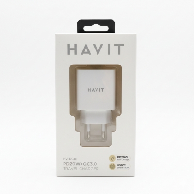 CHARGEUR HAVIT HV-UC111PD20W+USB QC3.0