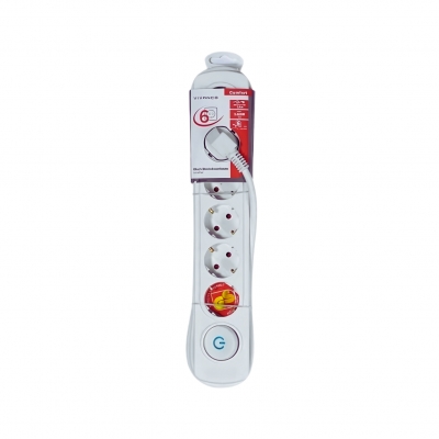 MULTIPRISE VIVANCO 6S ekls4w white