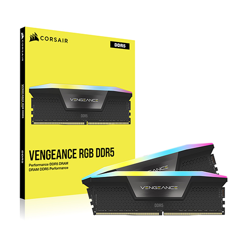RAM CORSAIR 32GO 2X16GO 6400MHZ VENGEANCE RGB DDR5 CL36