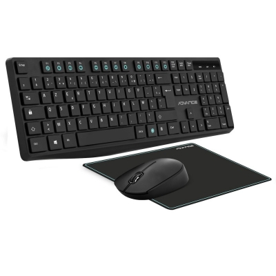 CLAVIER ET SOURIS SANS FIL ADVANCE + TAPIS ELIT WIR CLS-7100RF