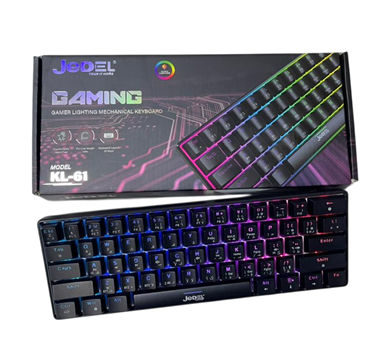 CLAVIER GAMING JEDEL KL61 MECANIQUE SANS FIL BLEU SWITCH