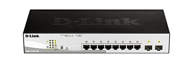 Switch D-Link DGS-1210-10P 8 x 10/100/1000BASE-T PoE ports