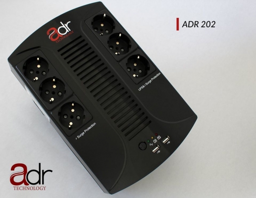 ONDULEUR ADR 214 850VA 510W 6 Sorties-Prises USB