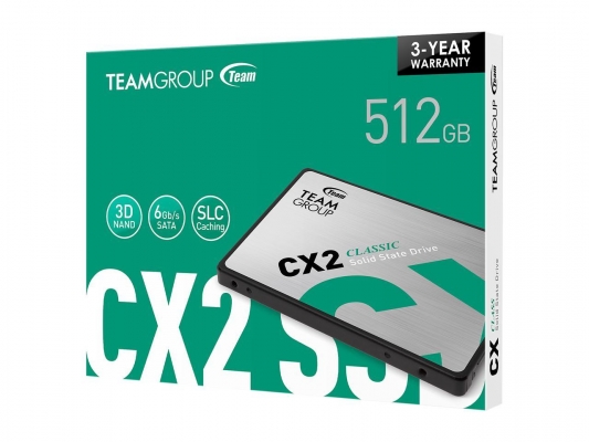 SSD 2.5″ TEAMGROUP 512GO CX2 SATA 6GO/S