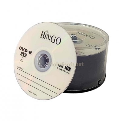 CD DVD VIERGE BINGO UP TO 16X 4.7 GB/120MIN