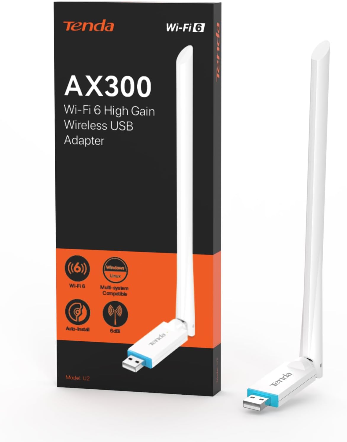 CARTE WIFI USB TENDA U2 AX300 WIFI6