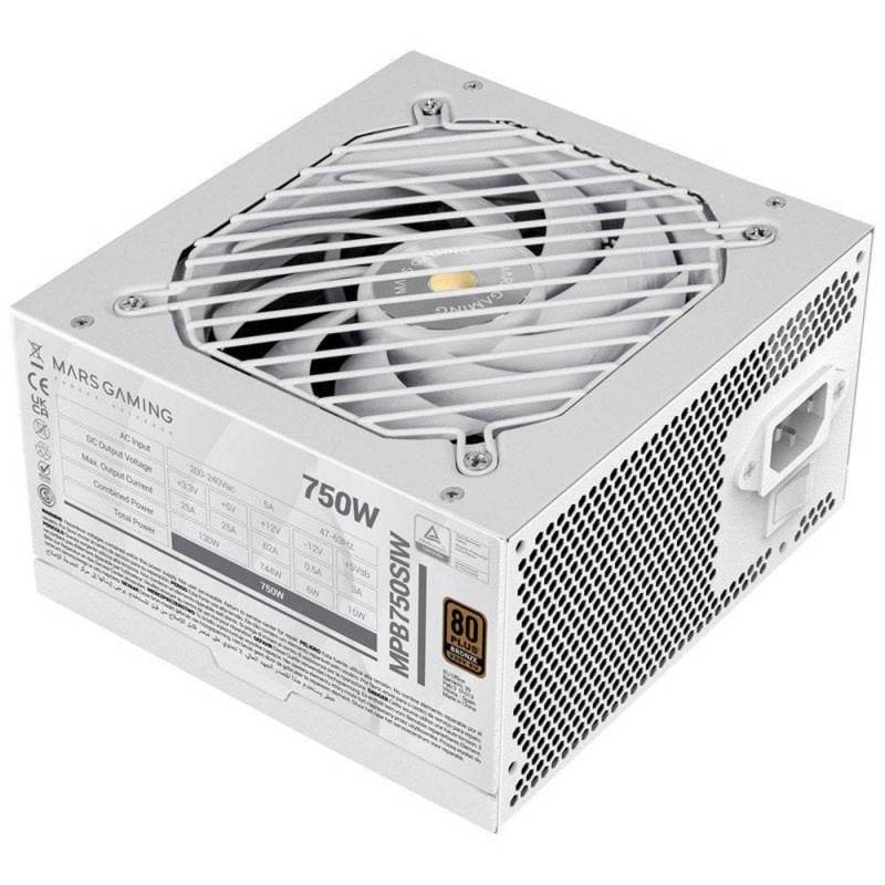 ALIMENTATION MARS GAMING MPB750SI 80PLUS BRONZE 750W WHITE