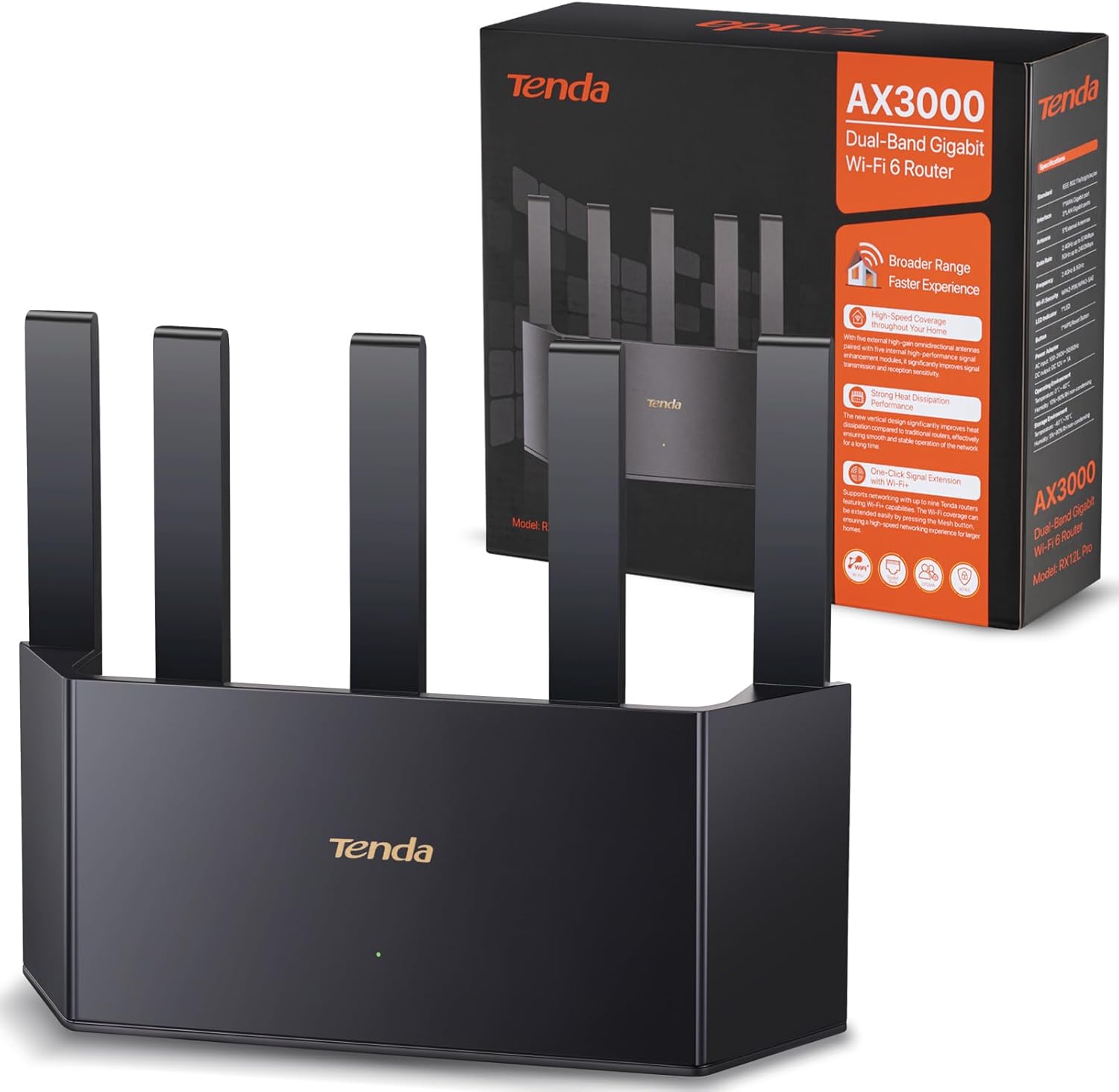 ROUTER TENDA TX12L PRO AX3000 DUAL BAND WIFI 6