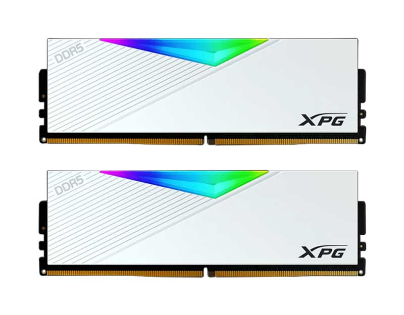 RAM XPG 64GO 2X32GO 6400MHZ LANCER RGB CL32 WHITE
