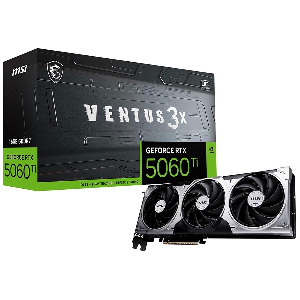 RTX 5060TI 08GO GDDR7 MSI VENTUS 3X OC (vent seule +5%)