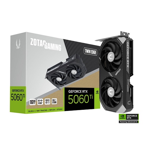 RTX 5060TI 16GO GDDR7 ZOTAC GAMING TWIN EDGE OC TVD config uniquement ou +7%