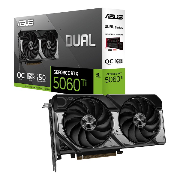 RTX 5060TI 16GO GDDR7 ASUS DUAL SERIES TVD (vente seule +5%)