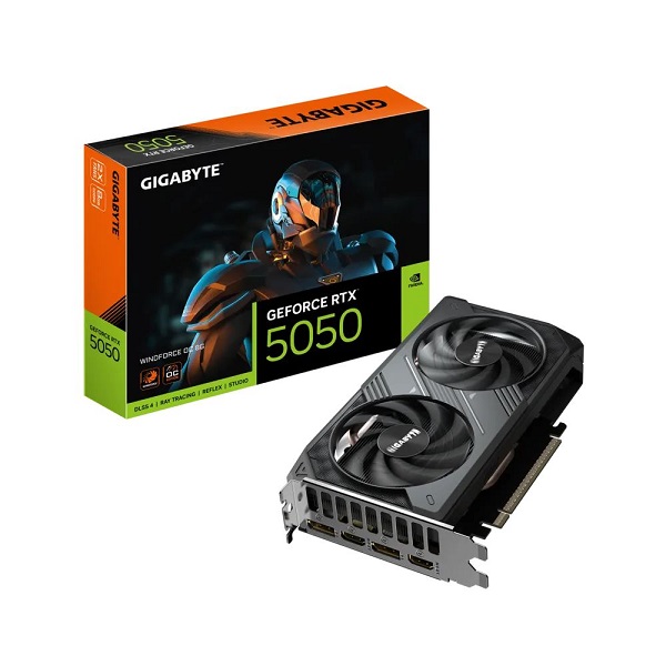RTX 5050 8GO GDDR6 GIGABYTE WINDFORCE OC 2X (vente libre +10%)