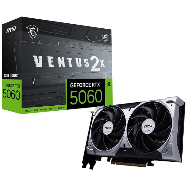 RTX 5060 08GO GDDR7 MSI VENTUS 2X OC TVD (SEULE+ 10%)