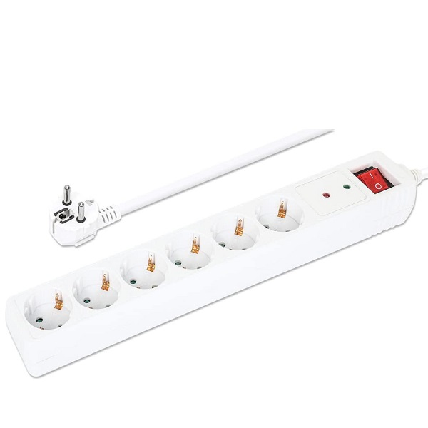 MANHATTAN 06xPRISES 02M ETANCHE IP20 BLANC