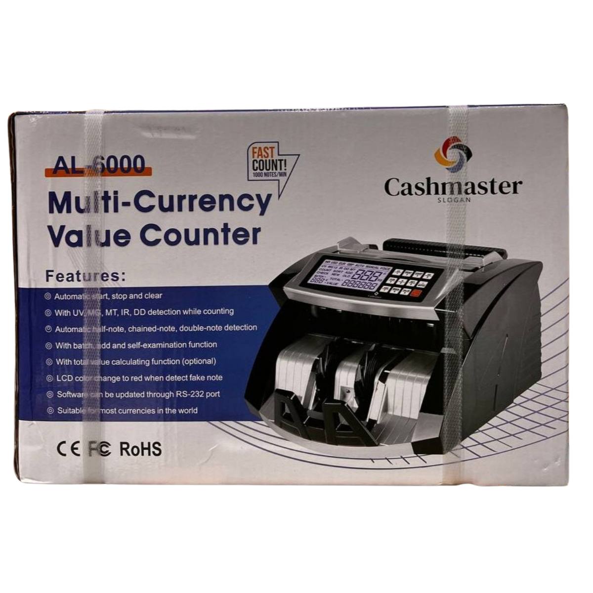 COMPTEUSE DE BILLET CASHMASTER AL-6120 BLACK