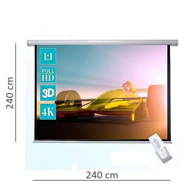 ECRAN DE PROJECTION 240×240 MT-TB2135 motorisé