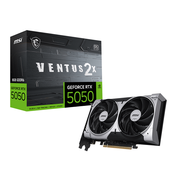 RTX 5050 8GO GDDR6 MSI VENTUS 2X OC BLACK (vente libre +10%)