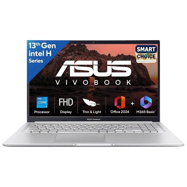 ASUS VIVOBOOK X1502V I9-13900H/ 08GB DDR4/ 512GO SSD/15.6" FHD/WIN 11 /COOL SILEVR