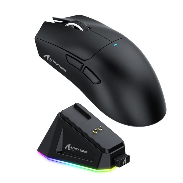 ATTACK SHARK X11 + CHARGING DOCK BLACK SANSFIL