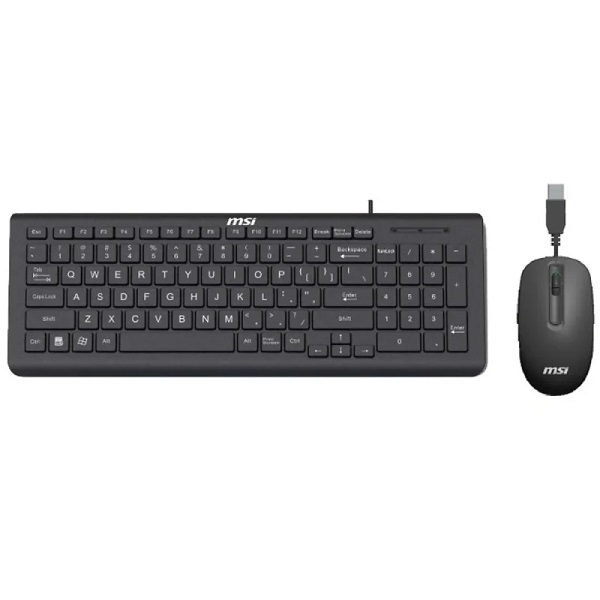 COMBO FILAIRE USB MSI CLAVIER +SOURIS BLACK