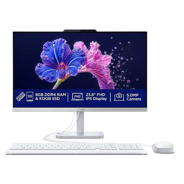 LENOVO A100 23.8" I3 N305/8GO DDR4/ 512GO SSD CLOUD GREY