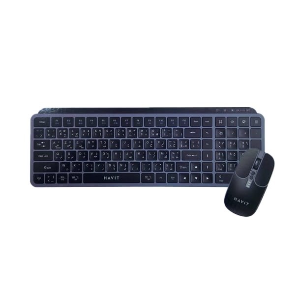 COMBO BUREAUTIQUE SANS FIL HAVIT HV-KB836WB BT/2.4G/ RECHARGABLE