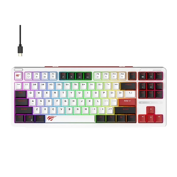 MECANIQUE HAVIT GAMING KB902L RGB B/W/R