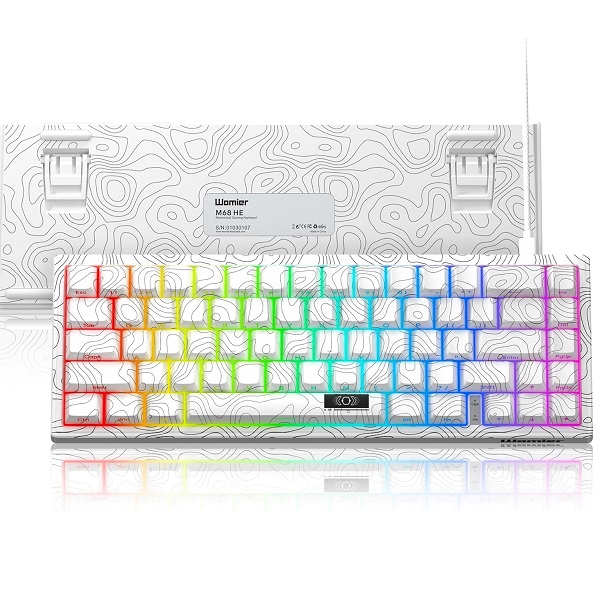MECANIQUE MAGNETIC SWITCHES WOMIER M68 HE RGB WHITE