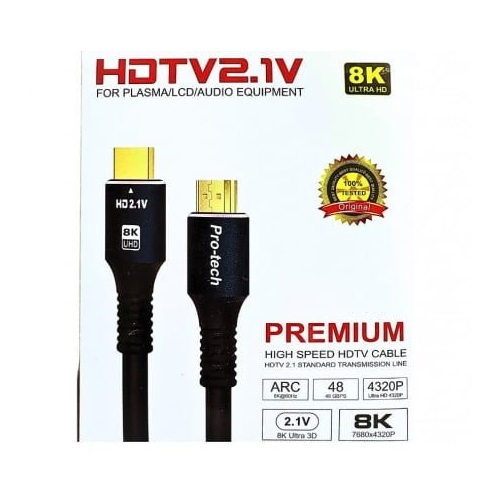CABLE HDMI PROTECH 10M 8K HDTV2.1V