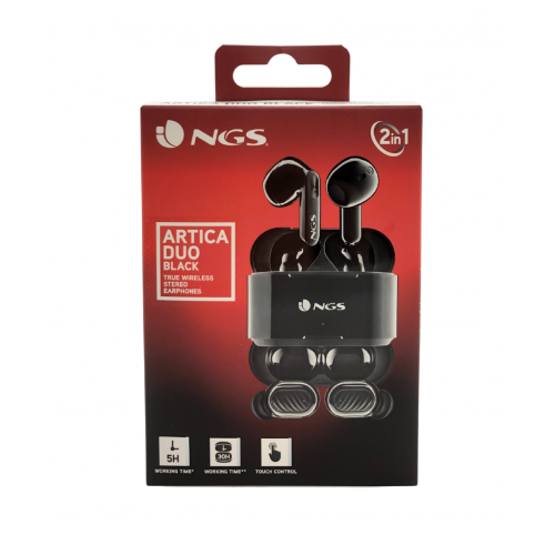NGS 2X ARTICA DUO BLUETOOTH 5.1 BLACK