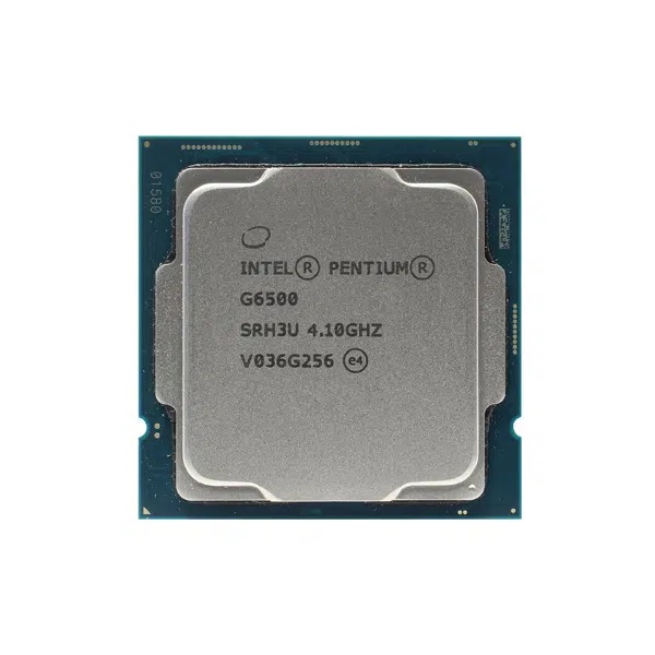 INTEL Socket 1200 PENTIUM G6500 2-COEURS 4-THREADS 4GHZ 3MO CACHE 58W Graphics 610 TRAY+VENTILLO
