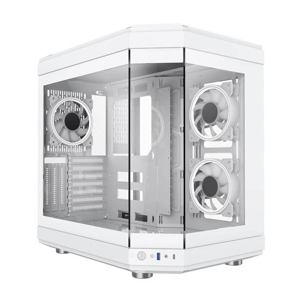 GAMING GAMEMAX HYPER WHITE FISH TANK ATX ARGB WHITE