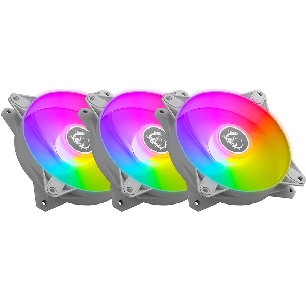 KIT FANS MSI F120 ARGB 3W WHITE