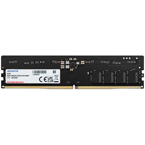 UDIMM DDR5 08GO 4800MHZ ADATA AD5U4800G-S CONFIG UNIQEMENT