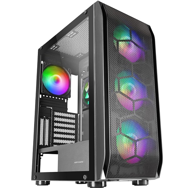 MARS GAMING MC-KX BLACK E-ATX 5 x 12CM ARGB FAN