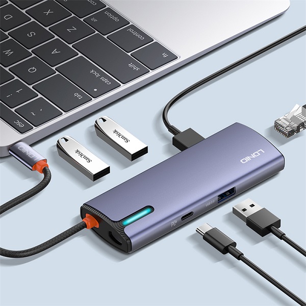 HUB ADAPTER SIYOTEAM TYPE-C 6IN1 DS-16U