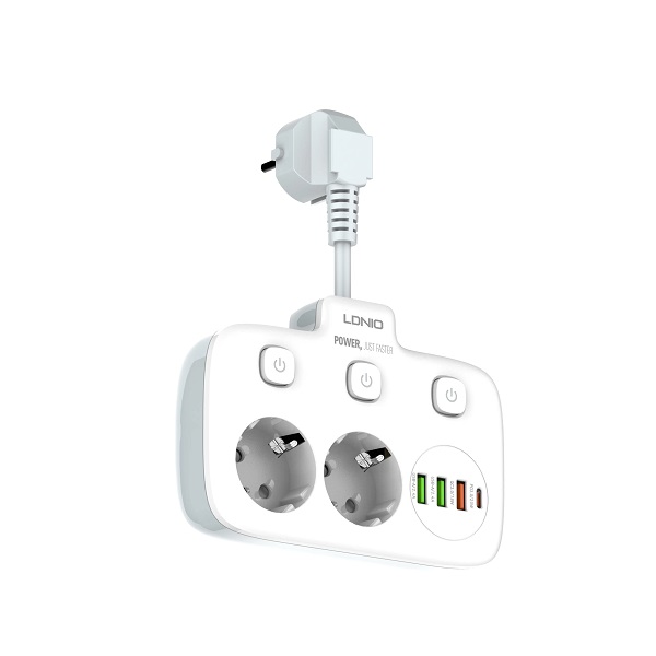 LDNIO SE2435 2 PRISES + 3 USB 2500W