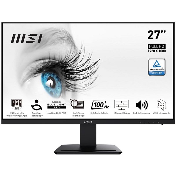 MSI 27" FHD IPS 100HZ 1MS MSI PRO MP273A