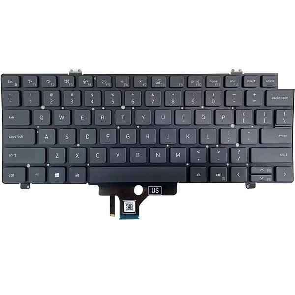 CLAVIER DELL LATITUDE 7420/7520/5420 QWERTY RETRO ECLAIRÉ ORIGINAL
