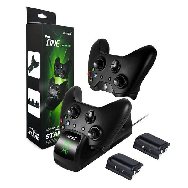 CHARGEUR MANETTE XBOX ONE +2 BATTERIE SND-400 FOR ONE SLIM X MIMD MICRO USB CABLE