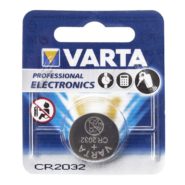 PILE CARTE MERE CR2032 VARTA LITHIUM 3V