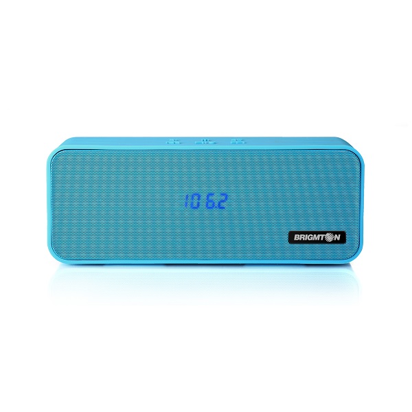 BRIGMTON HAUT PARLEUR BLUETOOTH REVEILLE FM MICRO SD AUXILLIAIRE BLEU
