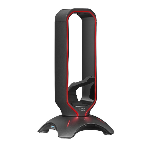SUPPORT CASQUE MARS GAMING 3 in1 MHHPRO BLACK DIGITAL CONTROL RGB