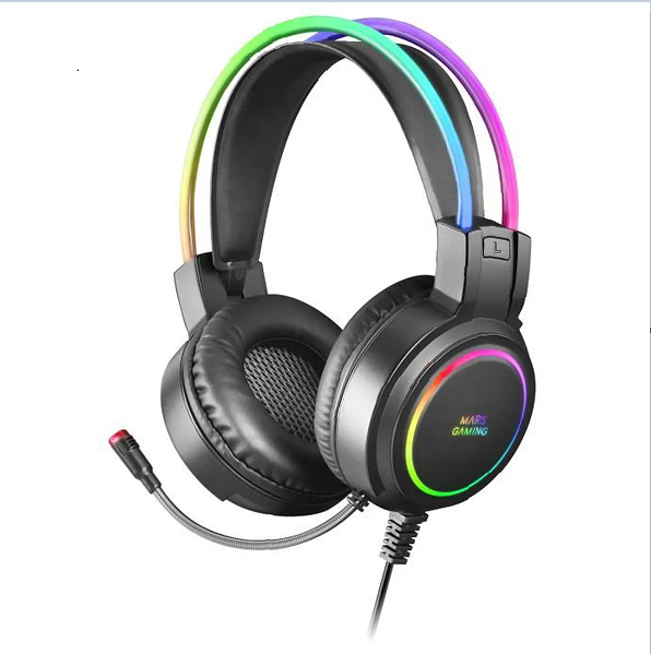 CASQUE MARS GAMING MHRGB BLACK CHROMA 360