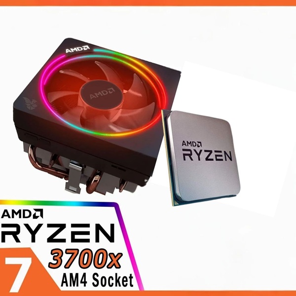 RYZEN 7 3700X 8-COEURS 16-THREADS 3.7GHZ 32MO CACHE 65W + VENTILLO MPK RGB