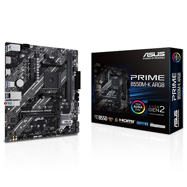 ASUS PRIME B550M-K ARGB GEN2 MICRO ATX